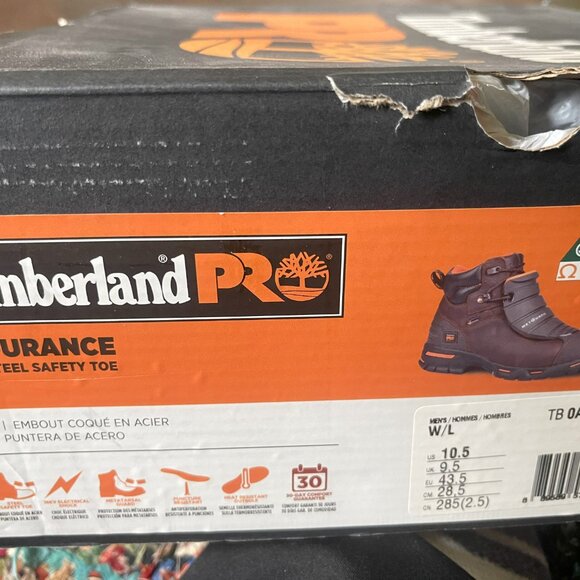 Men's TImberland PRO Endurance Met Guard Steel Toe Work Boot 10.5W Wide NIB - Picture 5 of 5